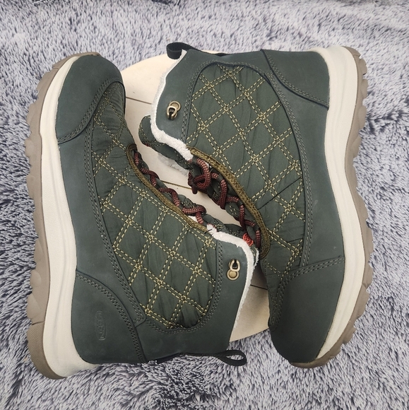 KEEN Terradora 2 Wintry Waterproof Rosin / Orange Snow Boots Women's Size 8 - Picture 5 of 9